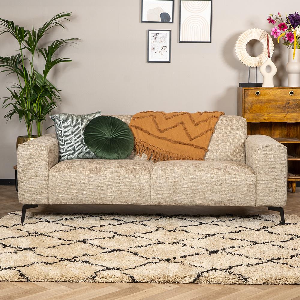 Bronx71 Chenille Sofa Vegas 2,5-Sitzer taupe Bild 1