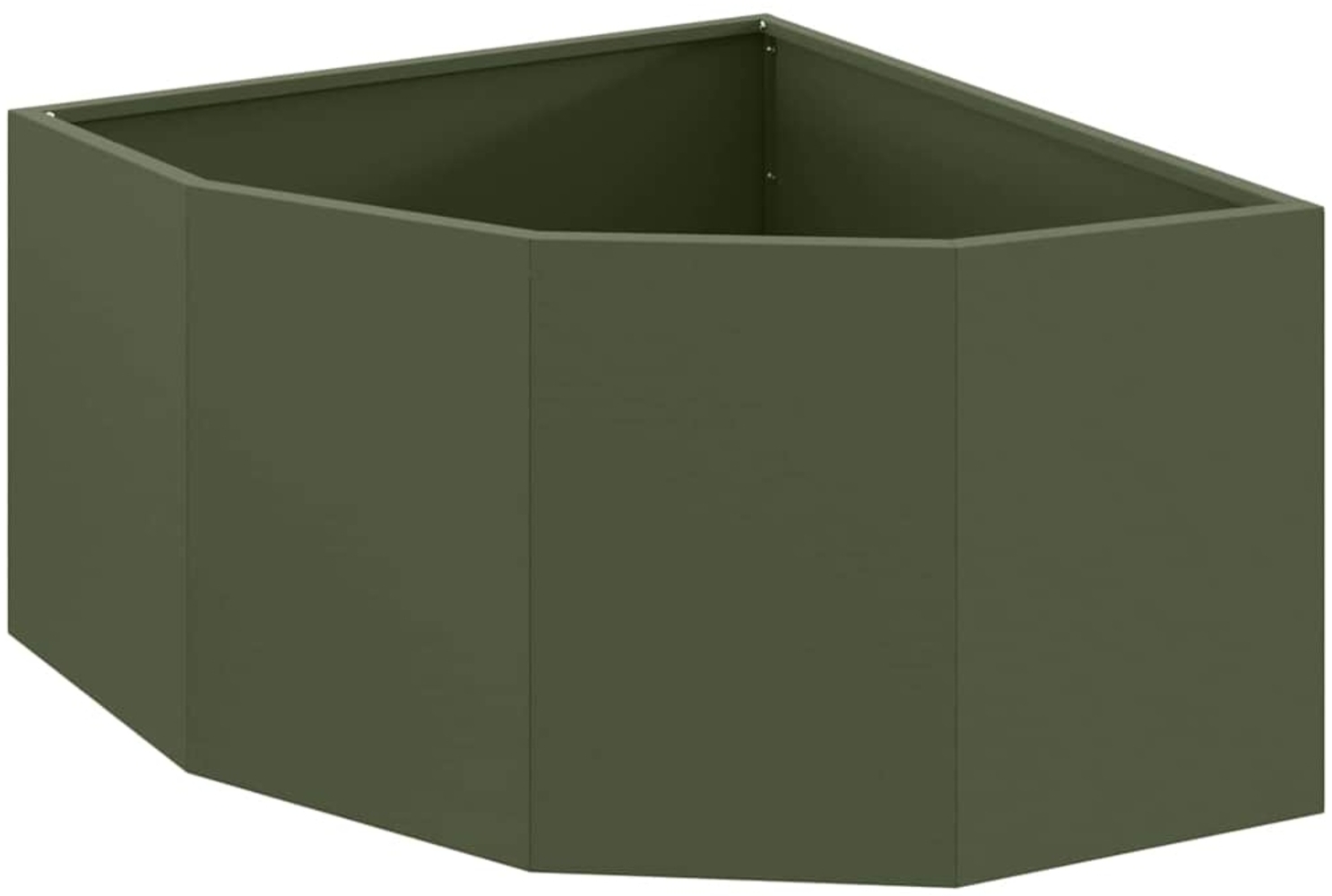 vidaXL Eckpflanzer Olivgrün 60 x 60 x 35 cm Stahl 883643 Bild 1