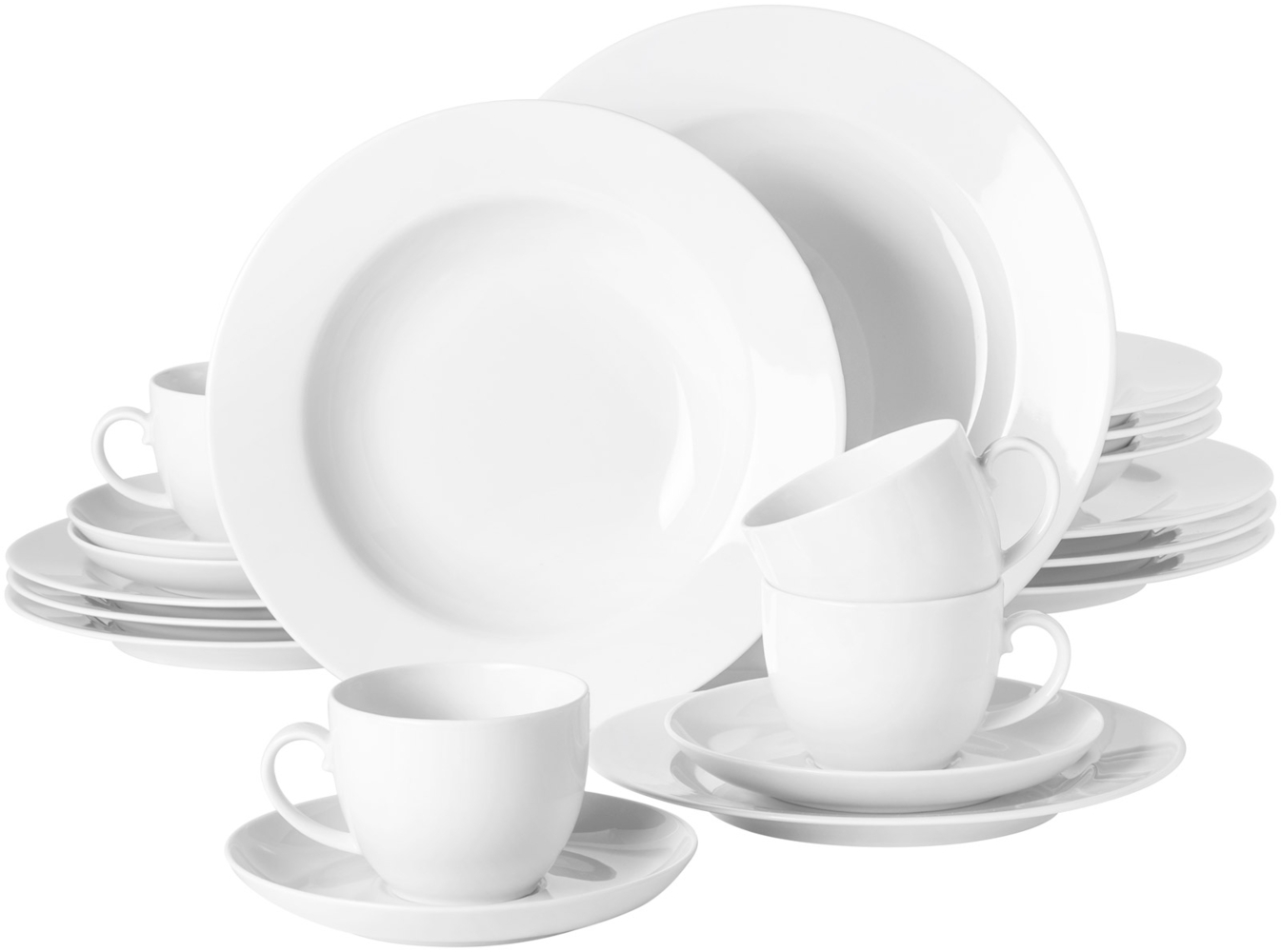 Seltmann Weiden Rondo Liane Weiß Kombiservice 20-teilig Bild 1