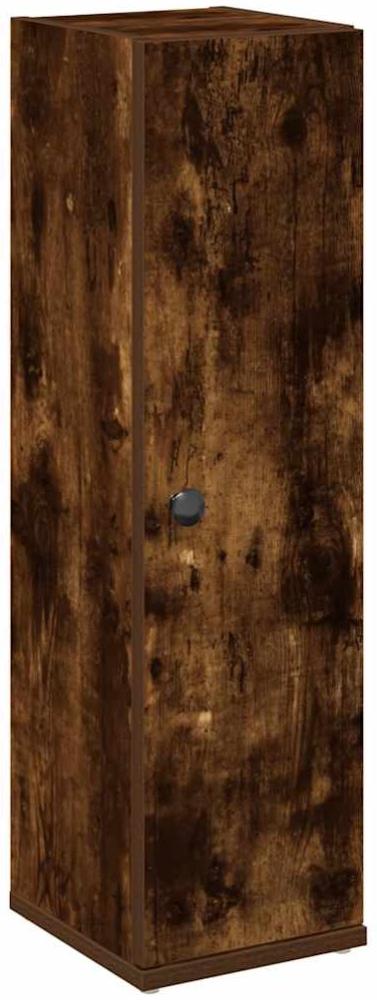 Badezimmerschrank mit Rollenhalter Räuchereiche 20,5 x 22 x 72 cm Bild 1