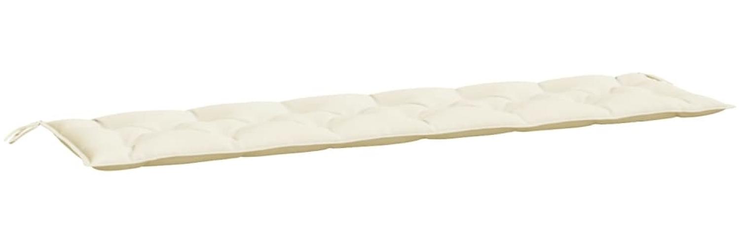vidaXL Gartenbank-Auflage Creme 200x50x7 cm Oxford-Gewebe 361642 Bild 1