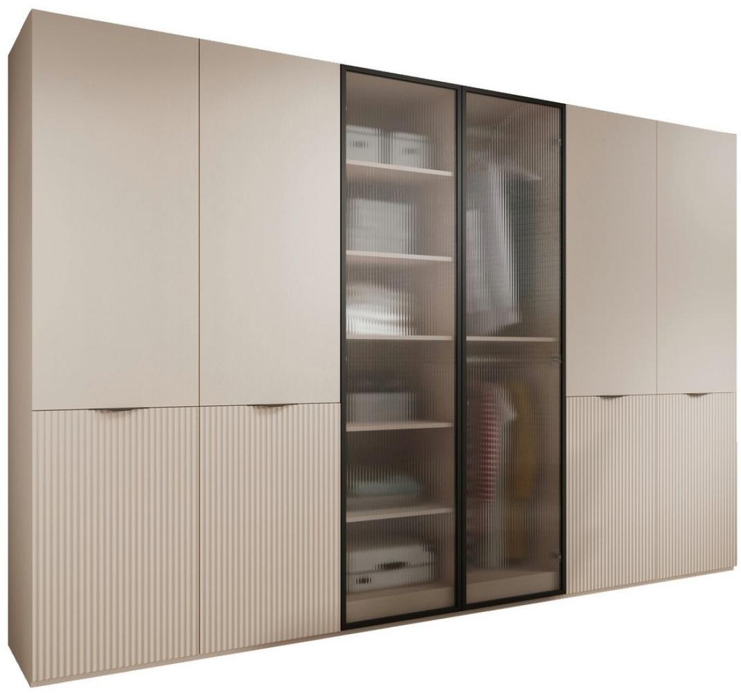 MOEBLO Drehtürenschrank Minewra 300 (Kleiderschrank 6-türig Schrank Garderobe Schlafzimmer, mit Glastüren) Bild 1