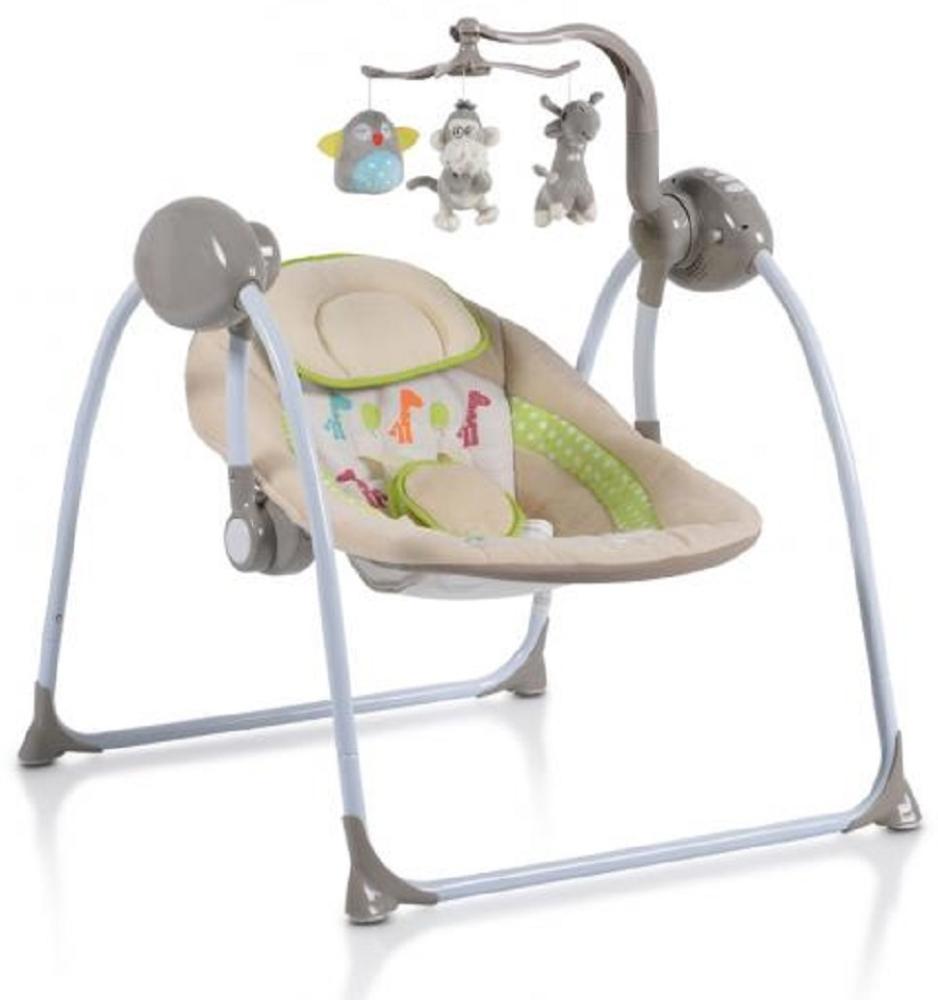 Babywippe Swing+ mit Musikfunktion, regulierbare Lautstärke, Zeitschaltuhr beige Bild 1