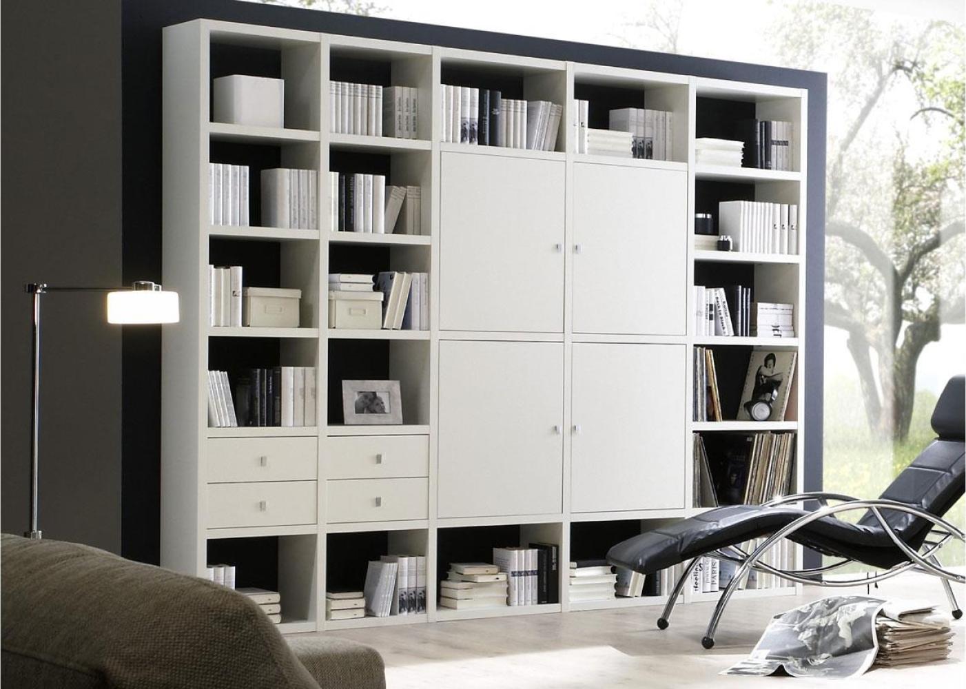 FIF 'TORO 10' Regalwand System weiß Hochglanz lackiert Bild 1