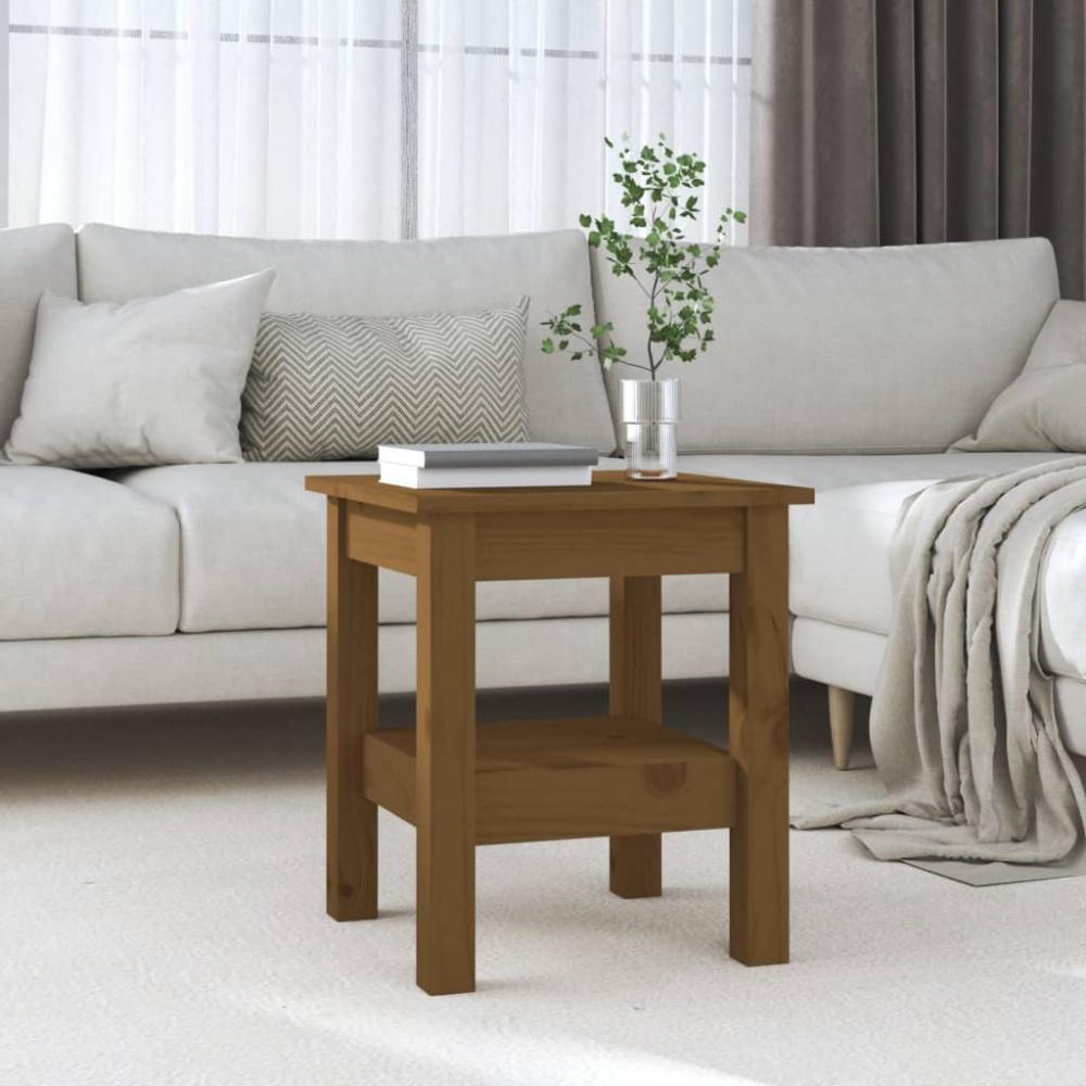 vidaXL Couchtisch Honigbraun 35x35x40 cm Massivholz Kiefer 814262 Bild 1