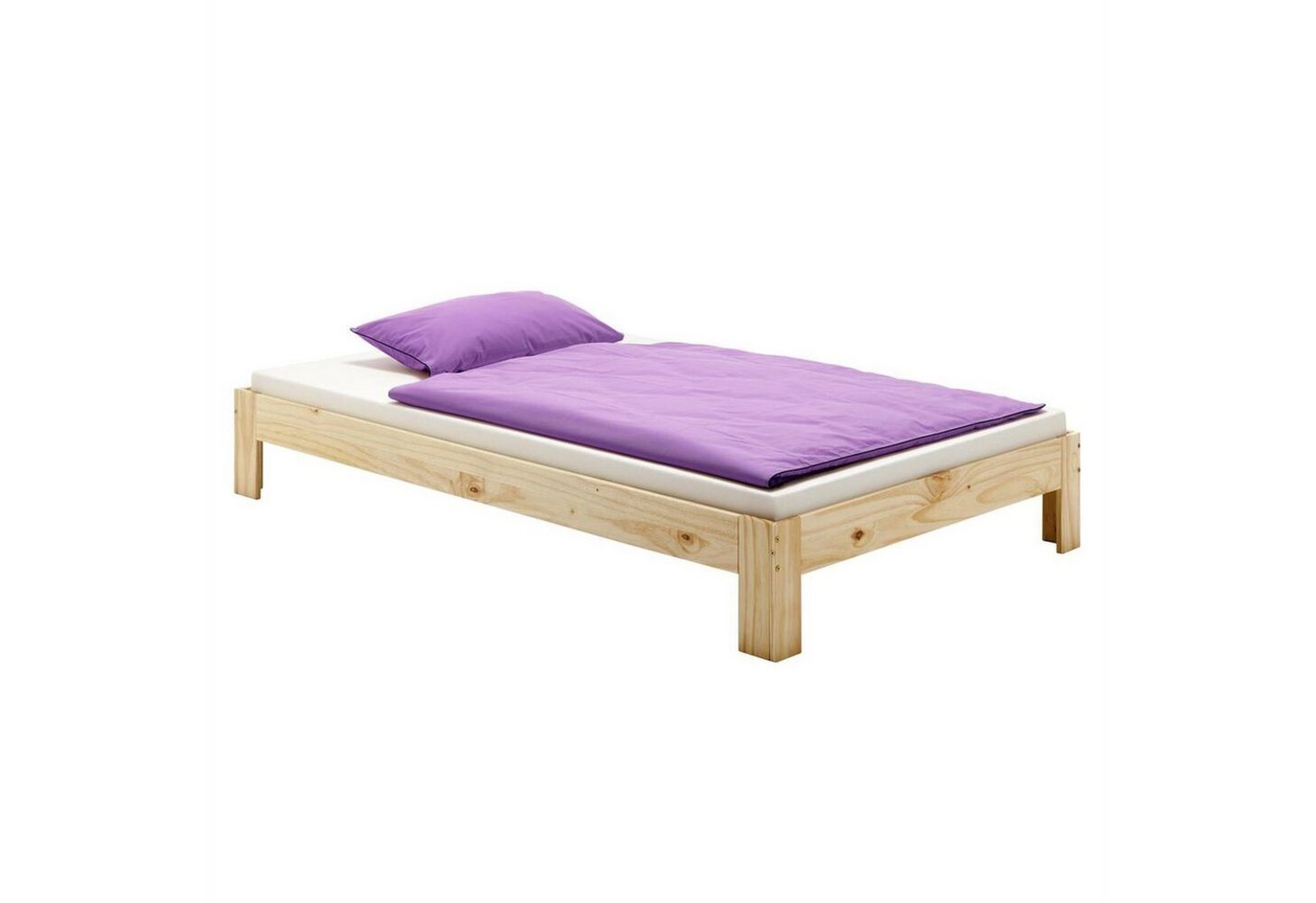 IDIMEX Futonbett THOMAS, Futonbett Einzelbett Doppelbett Holzbett Bettgestell Kiefer massiv ver Bild 1