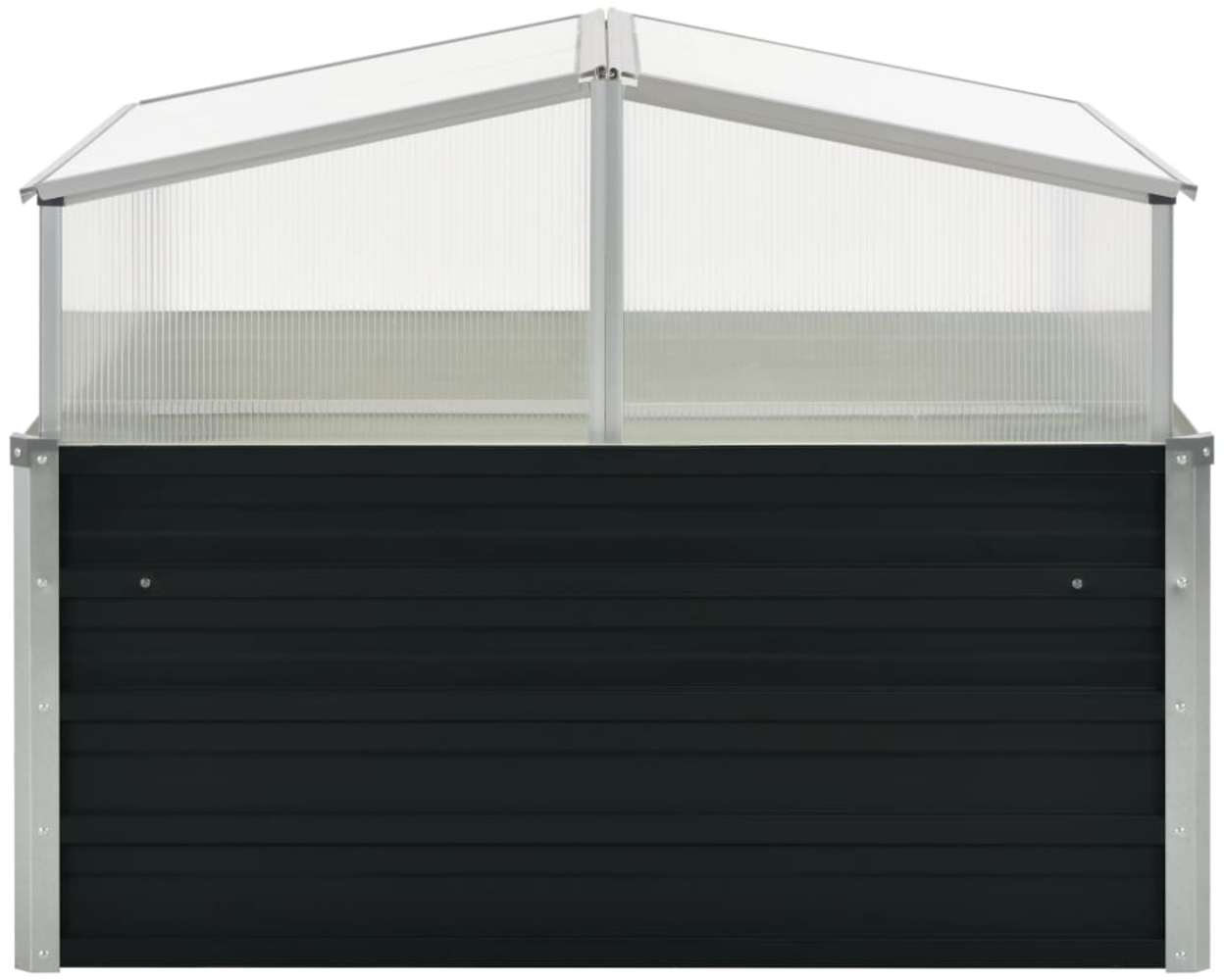 vidaXL Gewächshaus Anthrazit 100x100x77 cm Verzinkter Stahl 45724 Bild 1