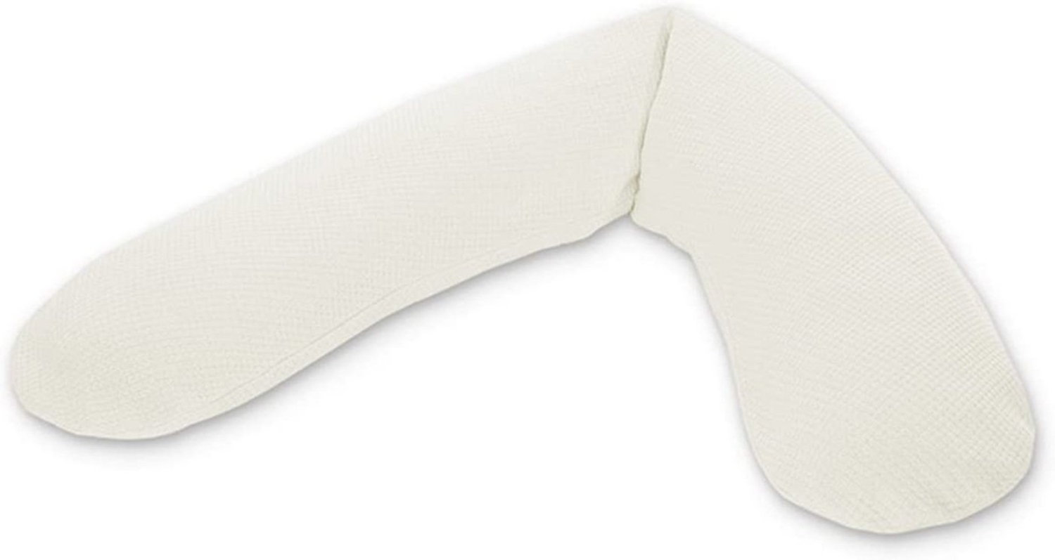 Theraline Stillkissen "Das Original" Microperlen inkl. Bezug 190 cm 161 Creme. Feinstrick Bild 1