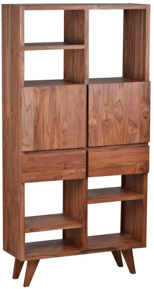 MiaMöbel Regal Tamesi Massivholz Teak Modern Bild 1