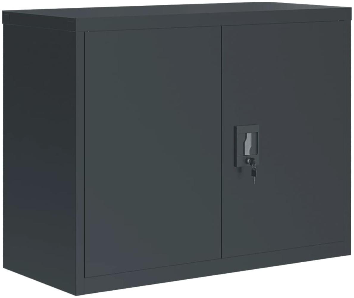 vidaXL Aktenschrank Anthrazit 90x40x70 cm Stahl 339723 Bild 1