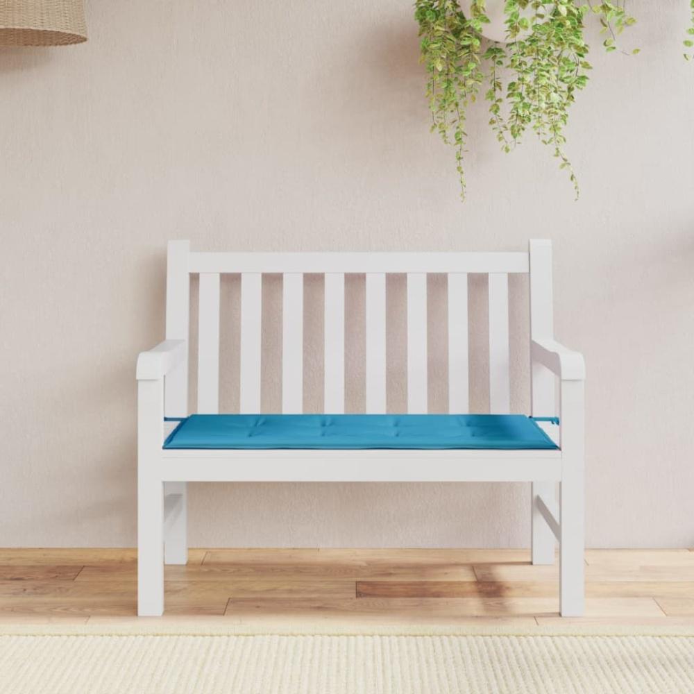 vidaXL Gartenbank-Auflage Blau 120x50x3 cm Oxford-Gewebe 43202 Bild 1