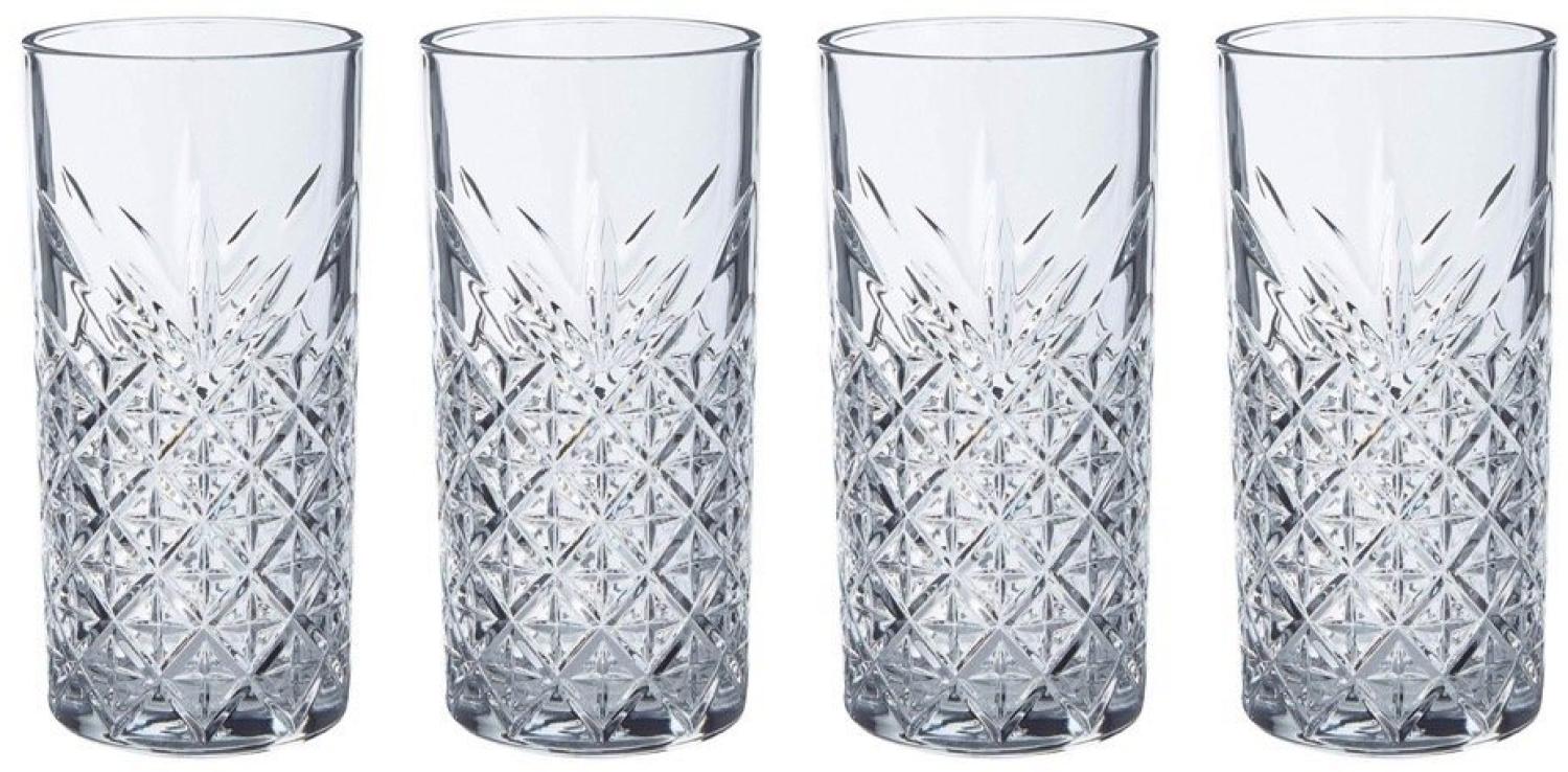 Pasabahce TIMELESS 520205 4er Set Wassergläser Lang 365 ml Gläser-Set Saft Cocktailglas Bild 1