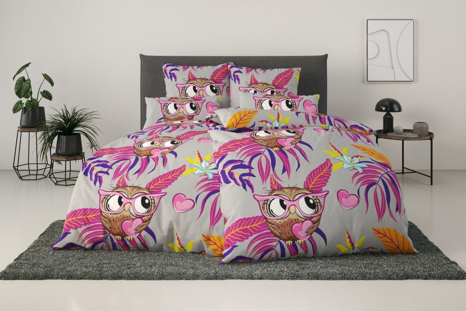 my home Bettwäsche Physalis, Linon, 2 teilig, in Gr. 135x200 oder 155x220 cm, 100% Baumwolle, mehrere Designs Bild 1