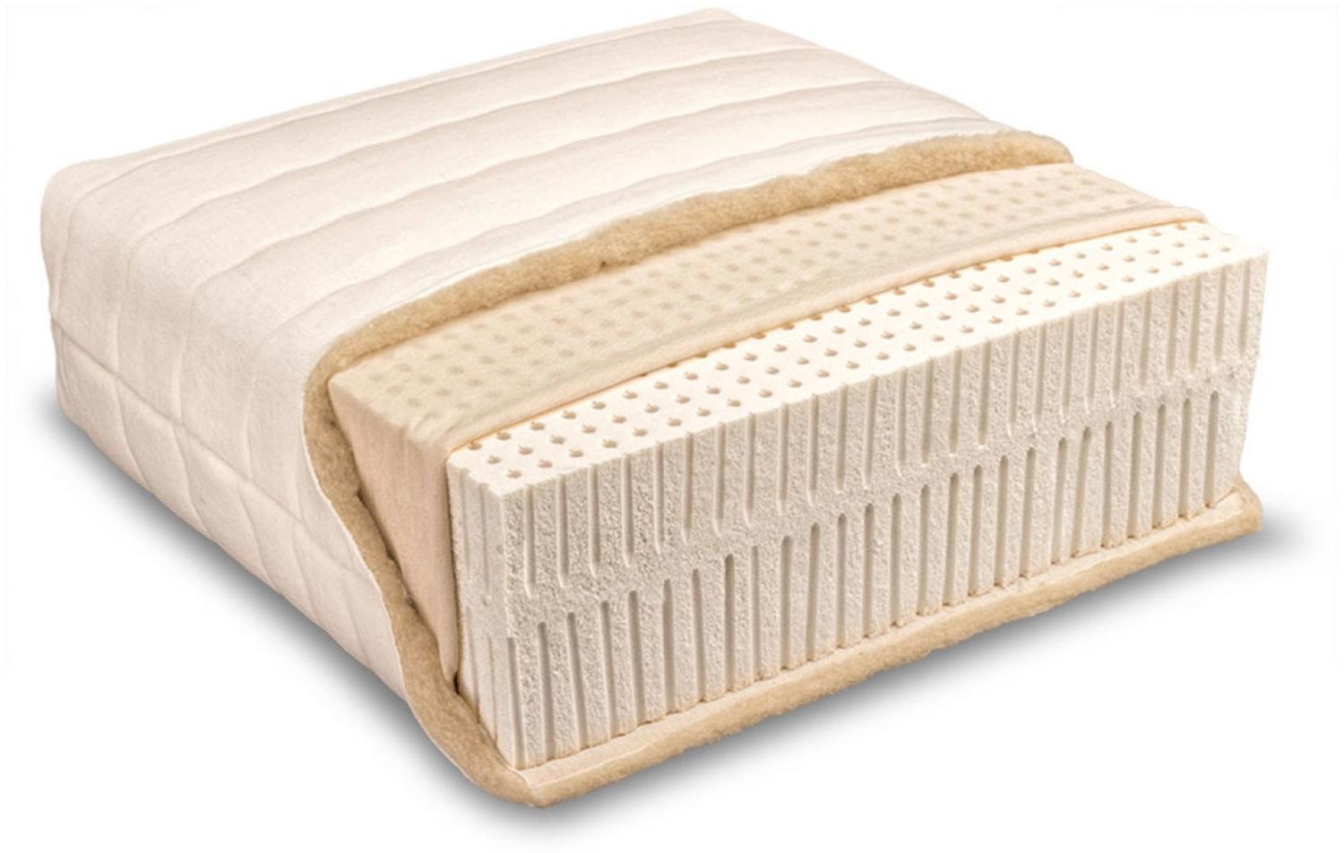 Baumberger PiuMa Lana Softstepp Naturlatexmatratze 90x200 H1 (Soft bis 60kg) Bild 1