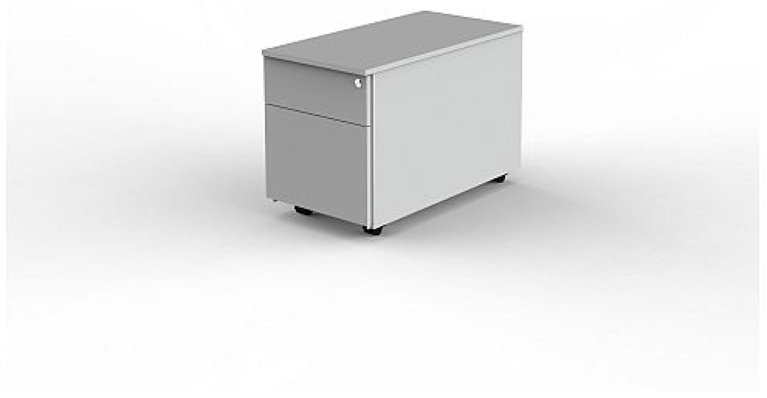 Kerkmann Büro Rollcontainer Modus 1 Schub 1 Hängeregistraturauszug 42x80x54 cm lichtgrau Bild 1