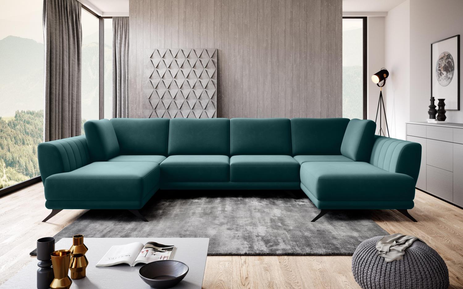 Wohnideebilder Larco Grün Ecksofas & Eckcouches CO-LA-38VE Bild 1