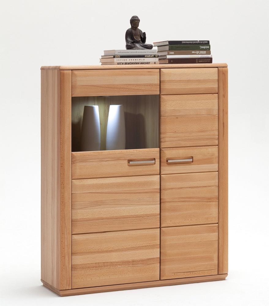 Highboard Kernbuche 107 cm rechts Sanremo Bild 1