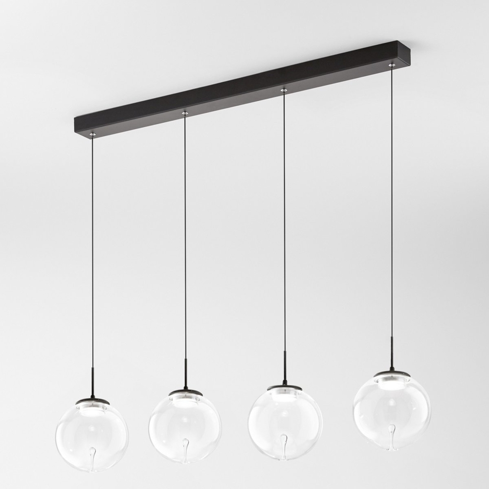 Fabas Luce 3770-48-372 LED Pendelleuchte Ariel 4-flammig transparent 3 Step Dim Bild 1