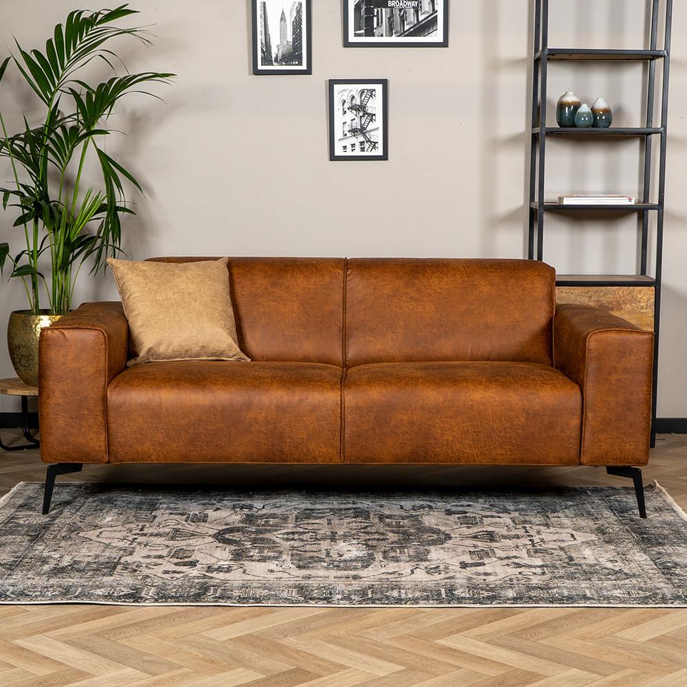 Bronx71 Leder Sofa Vegas 2,5-Sitzer cognac Bild 1