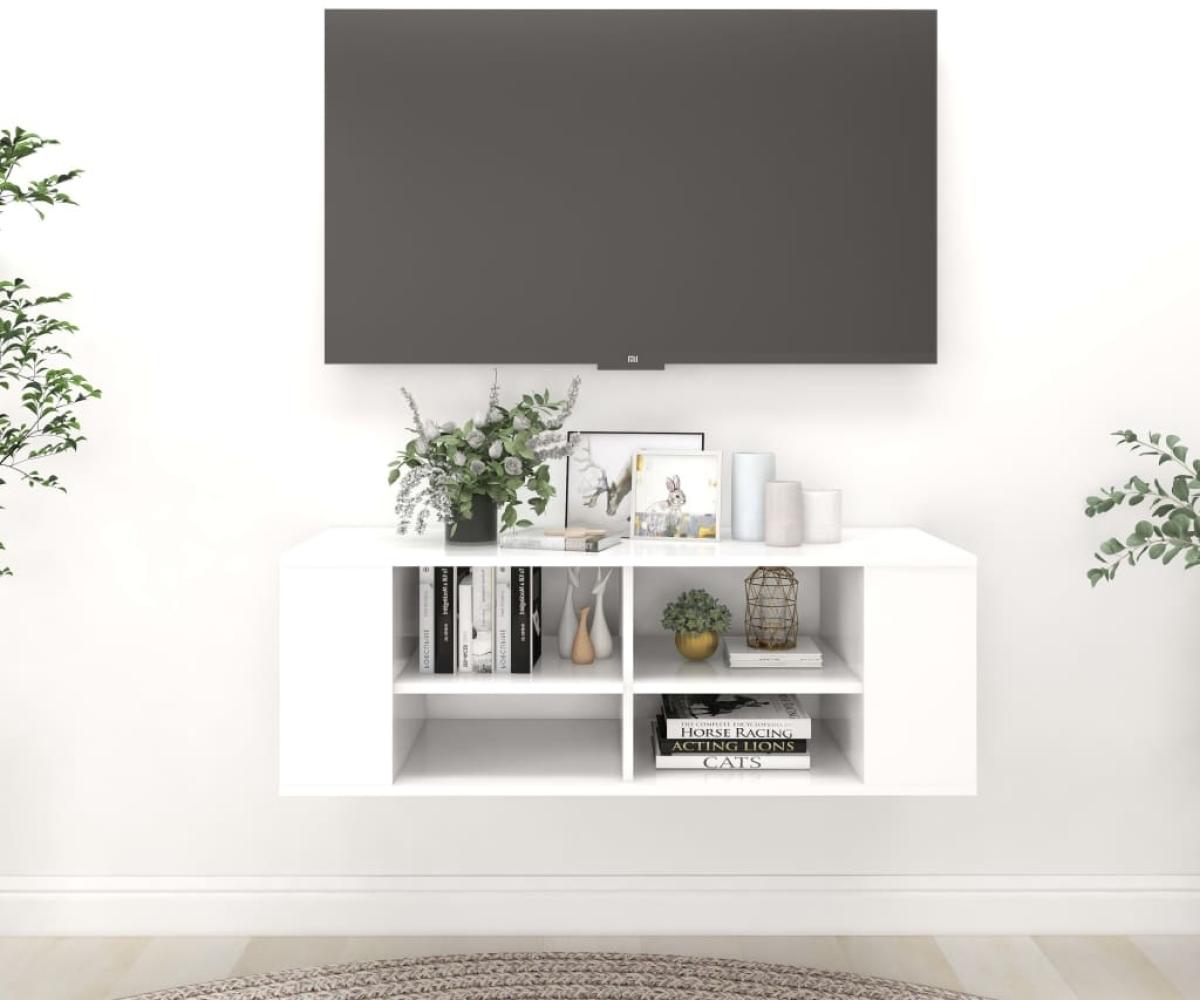 TV-Board >3006936< (LxBxH: 35x102x35 cm) in Weiß - 35x102x35cm (LxBxH) Bild 1