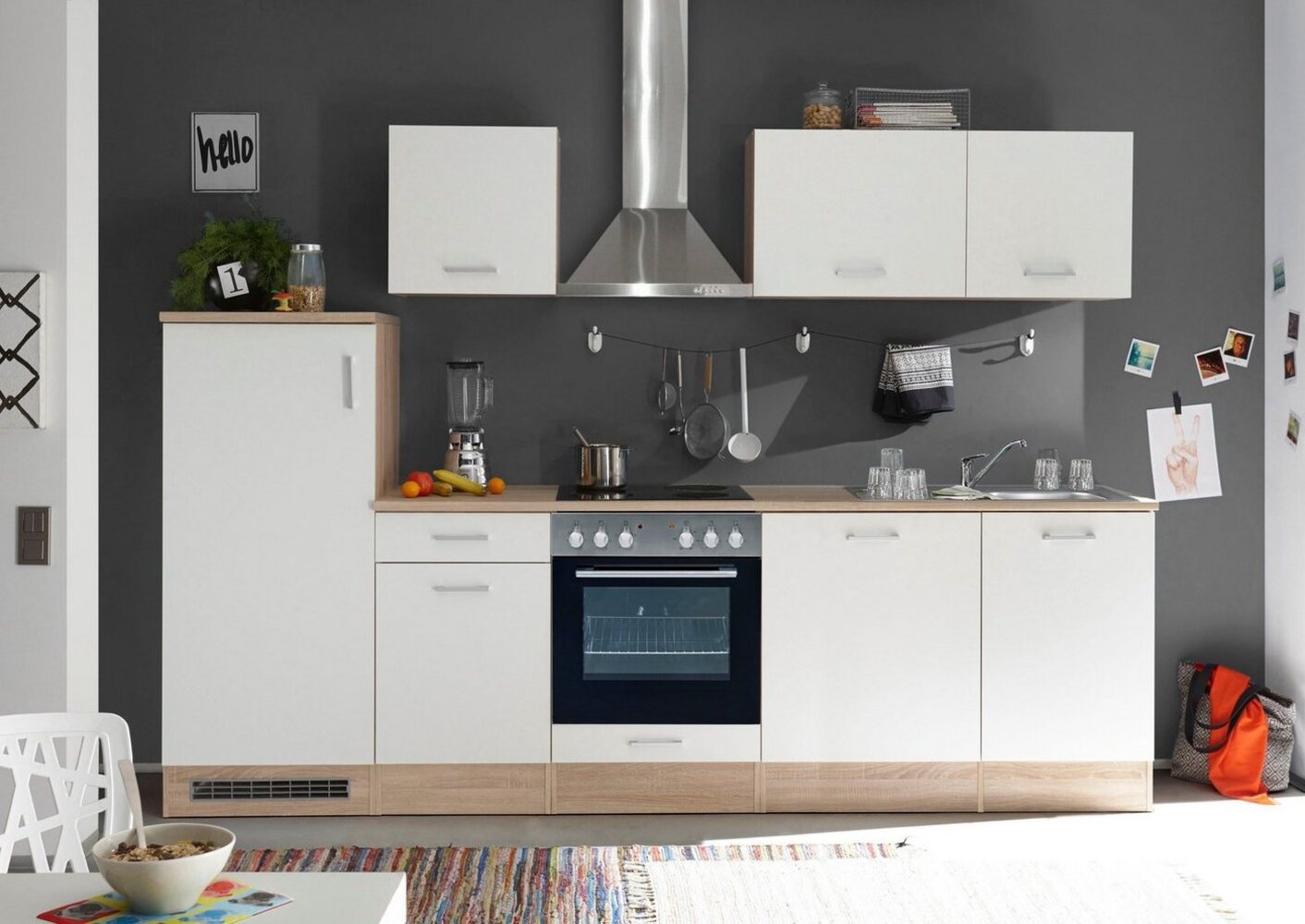 BASIC by Balculina Küchenzeile Andy, Breite 280 cm, wahlweise mit E-Geräten Bild 1