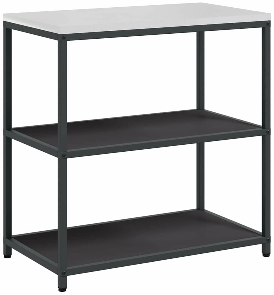 vidaXL Küchenlageregal mit Regal mit Speicher Schwarz Stahl 874954 Bild 1