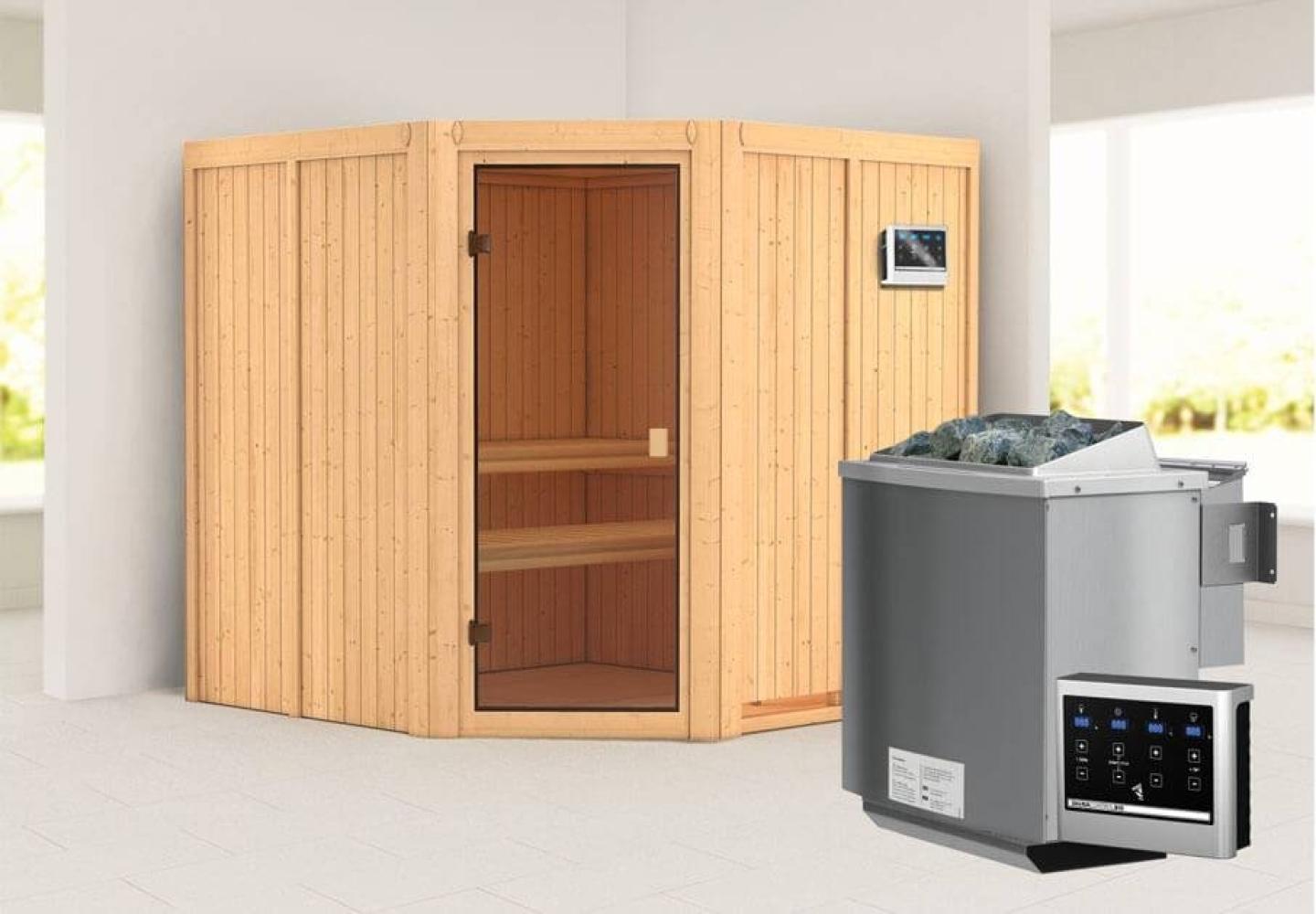 Karibu Sauna Kotka + 4,5kW BIO-Kombiofen mit ext. Steuerung Easy Bild 1