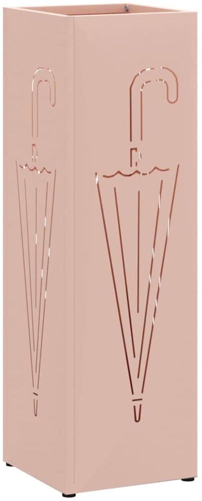 vidaXL Sonnenschirmhalter Rosa 15,5 x 15,5 x 49 cm Metall 868489 Bild 1