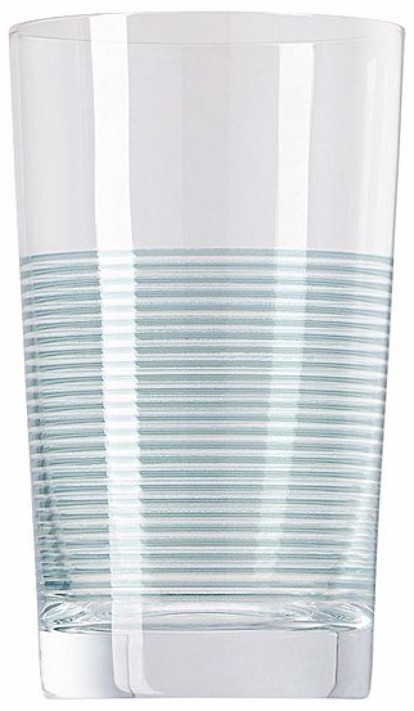 Thomas Nordic Stripes Becher, gestreiftes Trinkglas, Glas, Ice Blue, 345 ml, 69184-321622-48140 Bild 1