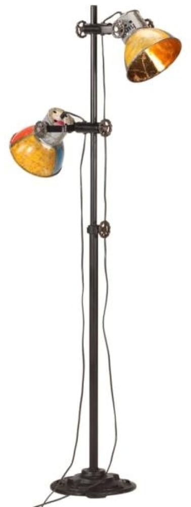 vidaXL Stehlampe mit 2 Lampenschirmen Mehrfarbig E27 344405 Bild 1