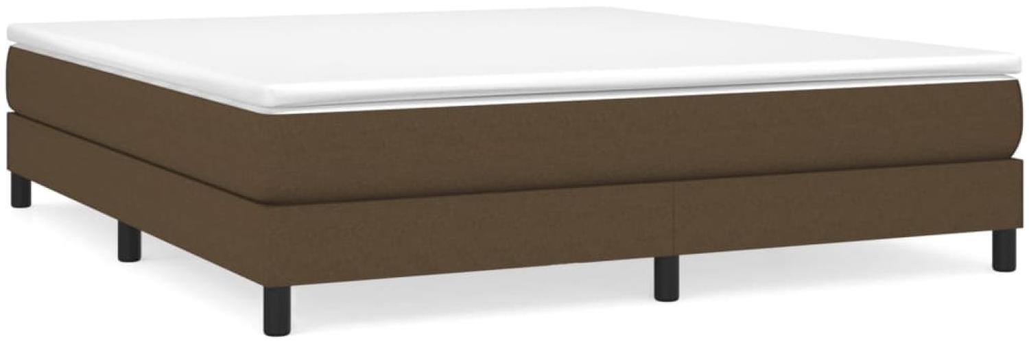 Boxspringbett Dunkelbraun 180x200 cm Stoff [3120535] Bild 1
