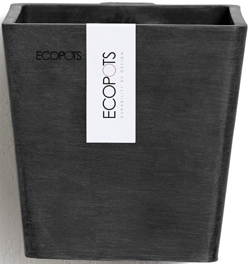 ECOPOTS Blumentopf Manhattan Wall 15 Dunkelgrau, für innen und außen: frostsicher, bruchsicher und lichtbeständig Bild 1