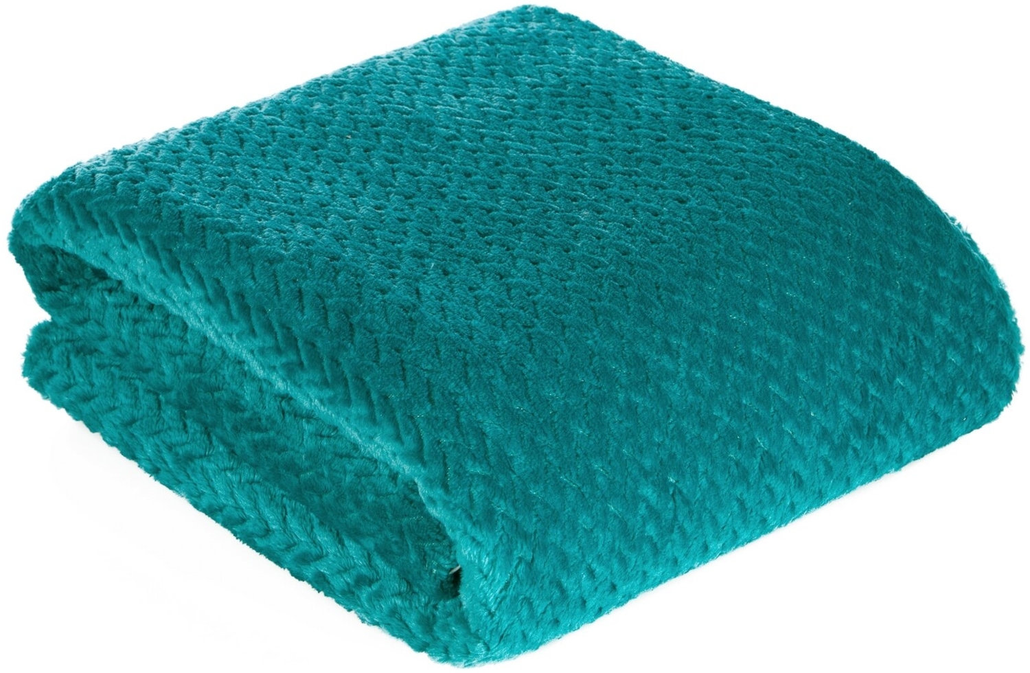 Wohndecke Kuscheldecke Decke MICROFASER Sofadecke Tagesdecke CINDY3 170X210 cm dunkeltürkisK Bild 1