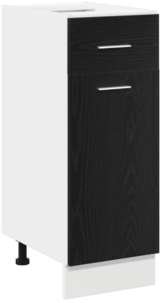 vidaXL Schubladenunterschrank mit Schubladen Riga Schwarz Eichen-Optik 863237 Bild 1
