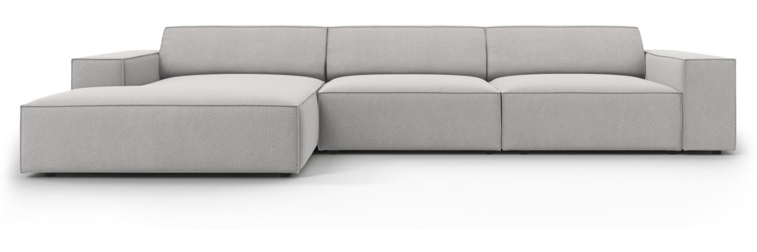 Micadoni 4-Sitzer Ecksofa Jodie Light Grey Bild 1