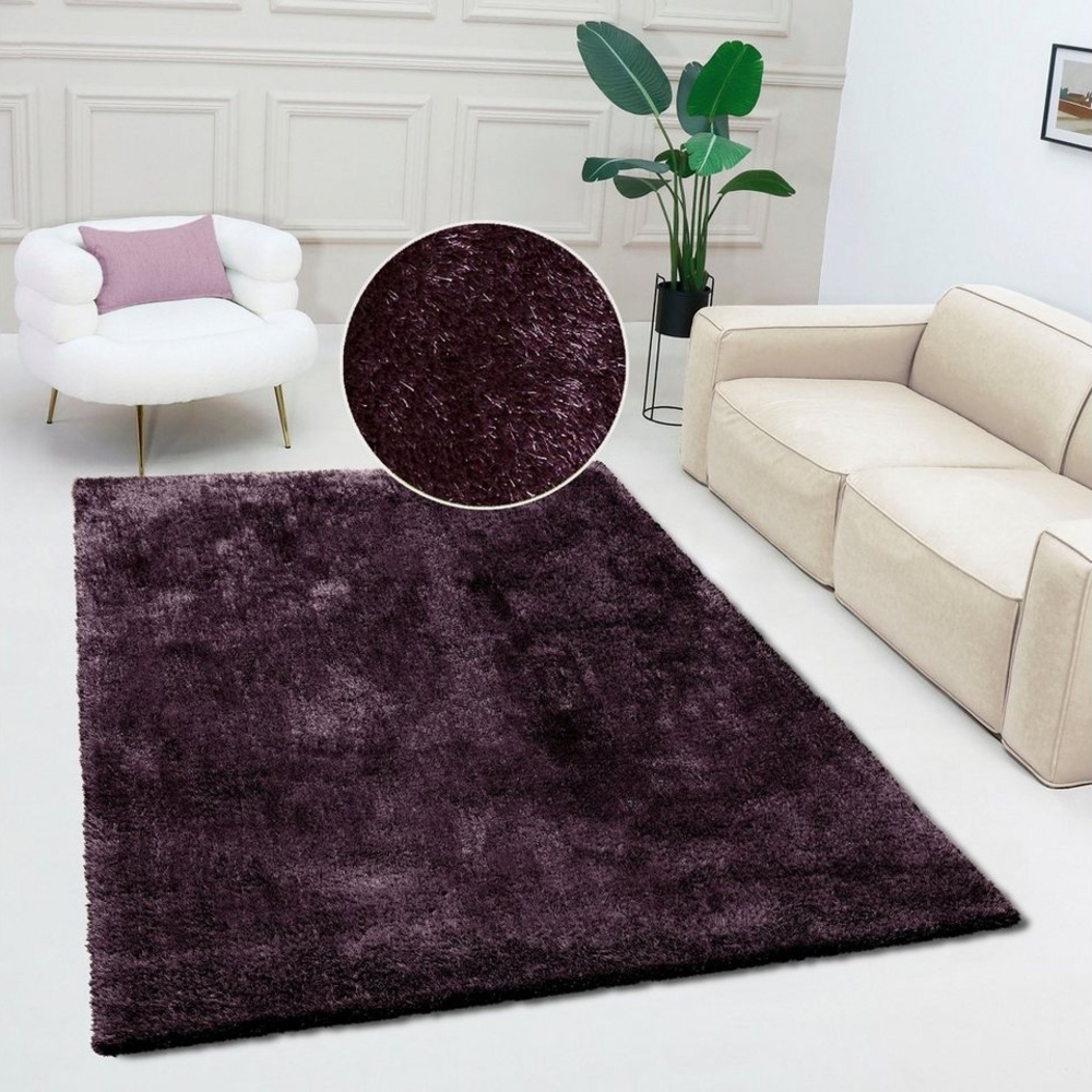 Bruno Banani Teppich Dana Teppich, besonders weich und kuschelig, Kundenliebling, rechteckig, Höhe: 30 mm, uni, Mikrofaser Teppiche, Wohnzimmer, Schlafzimmer, Esszimmer Bild 1