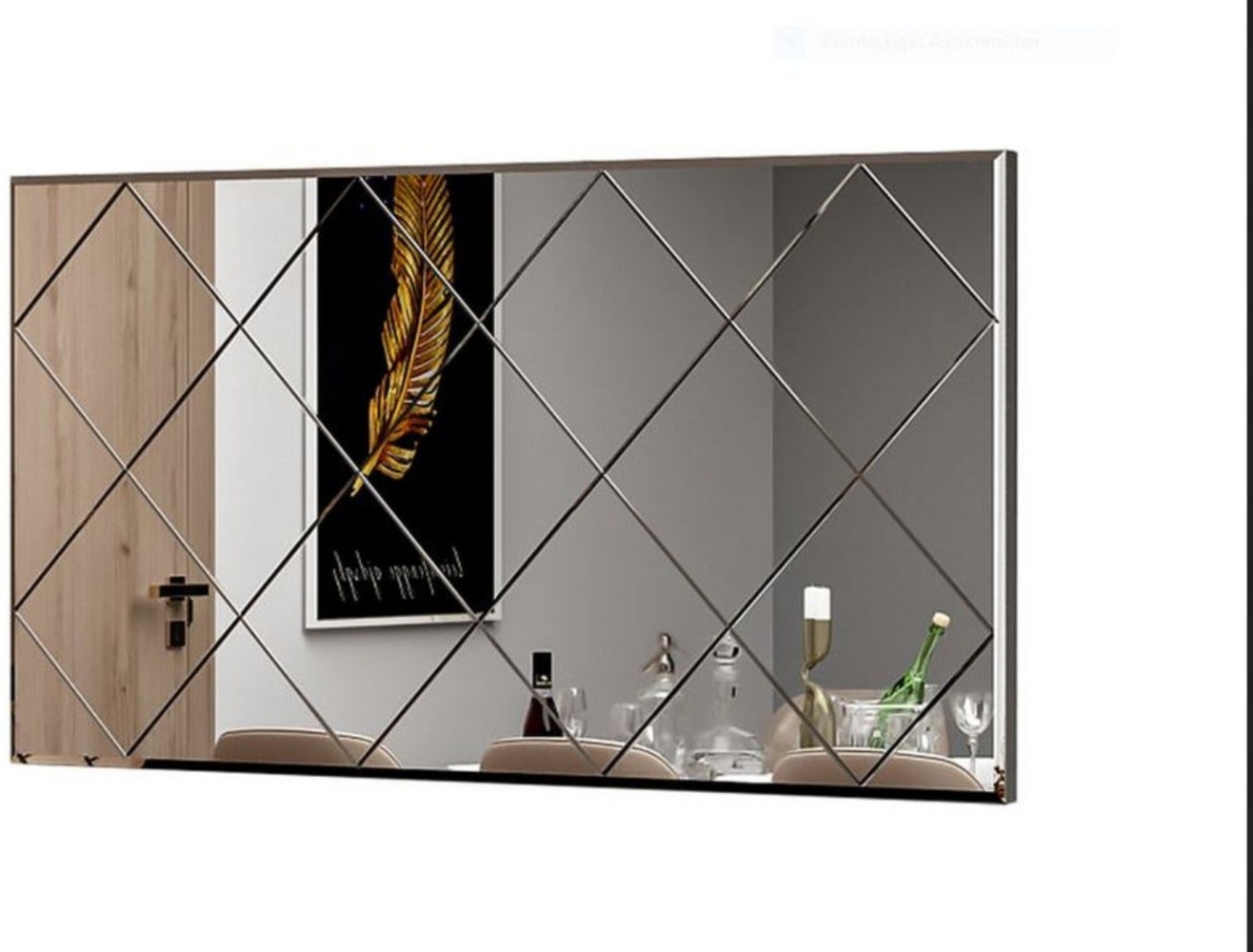 ibonto Wandspiegel Spiegel modern rechteckig Designspiegel Karo für Flur & Schlafzimmer (1-St) Bild 1