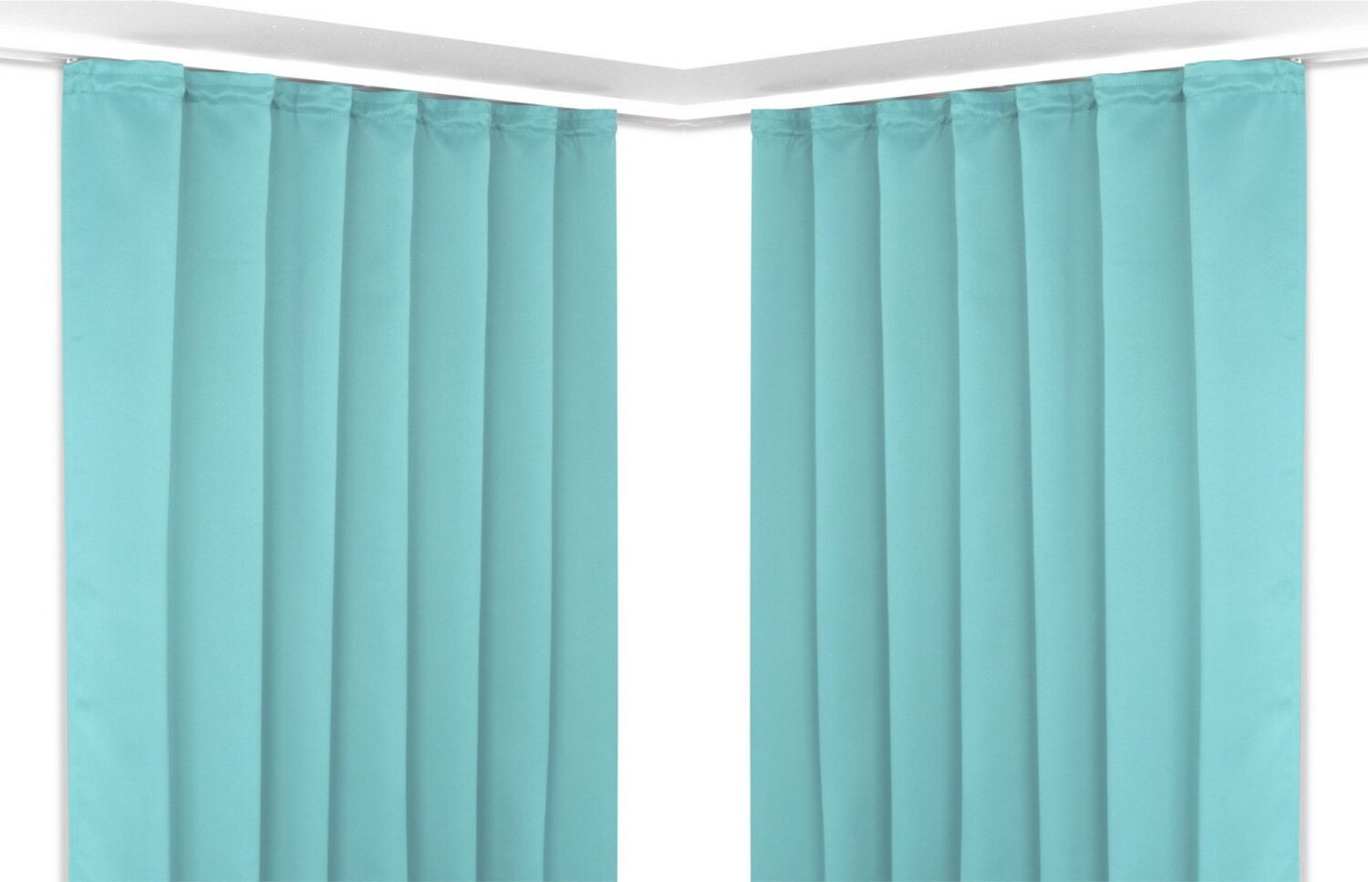 Beautex Verdunkelungsvorhang 2er Set Verdunkelungsgardine mit U-Band, Blackout Vorhang abdunkelnd, Kräuselband (2 St), verdunkelnd Bild 1
