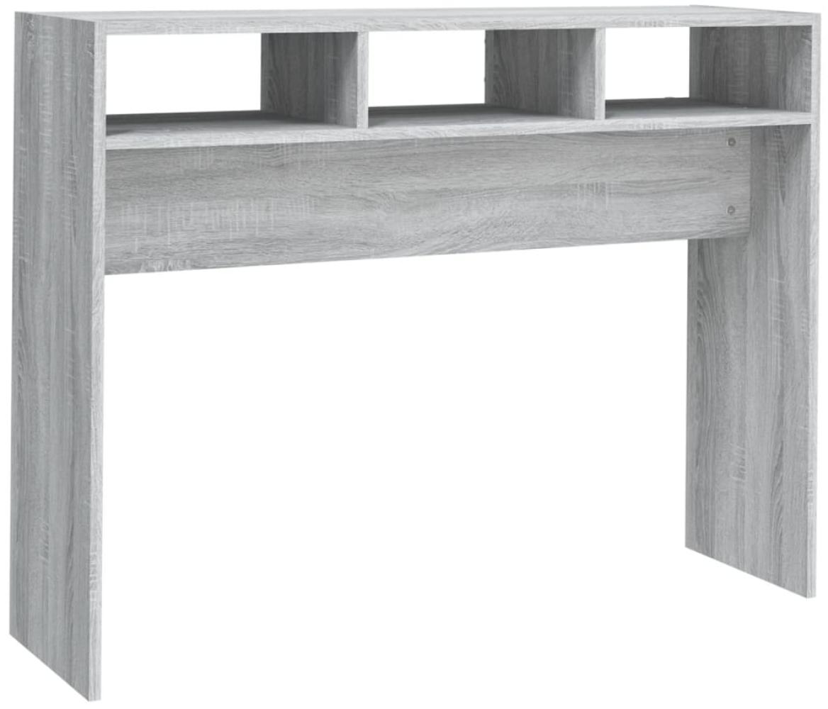vidaXL Konsolentisch Grau Sonoma 105x30x80 cm Holzwerkstoff 815940 Bild 1