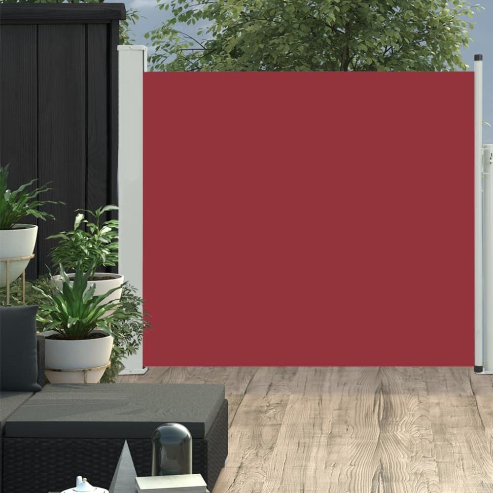 vidaXL Ausziehbare Seitenmarkise 100x300 cm Rot 48373 Bild 1