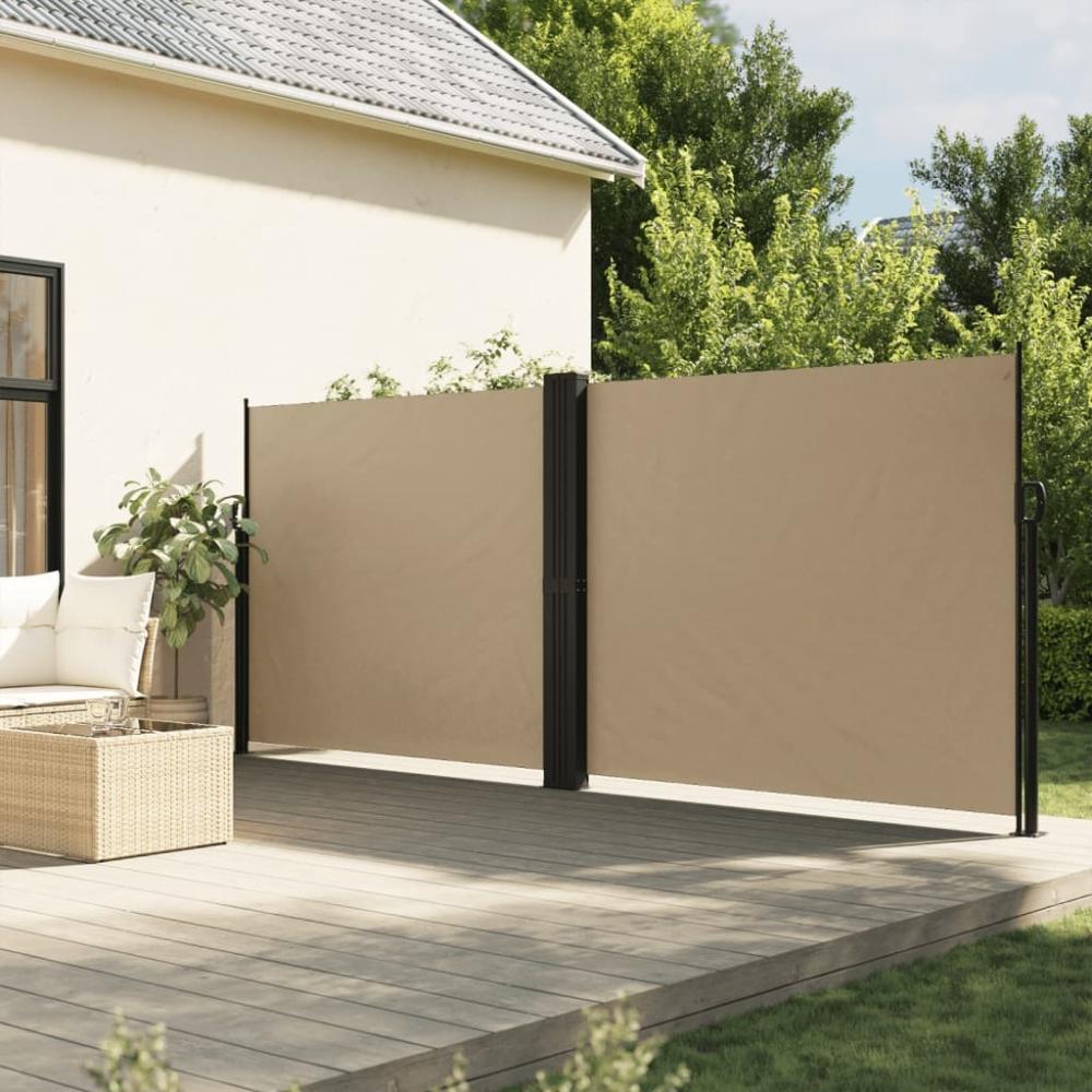 vidaXL Seitenmarkise Ausziehbar Beige 180x1000 cm 4004750 Bild 1