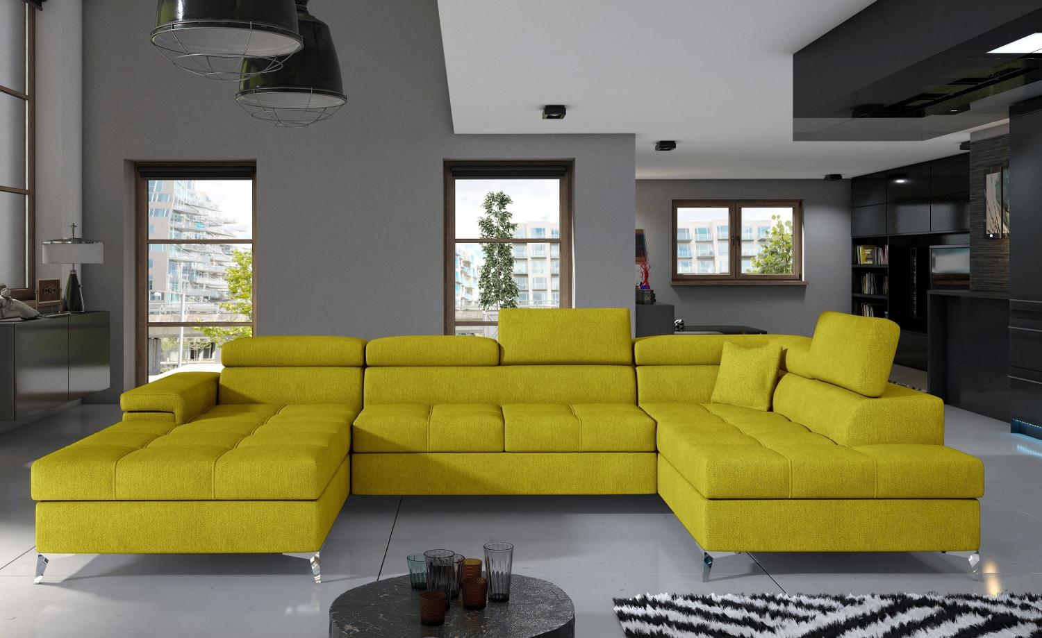 Wohnideebilder Eduardo Gelb Ecksofas & Eckcouches Edr_47 Bild 1