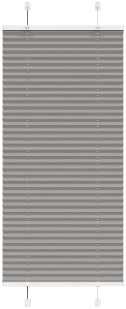 vidaXL Plissee Anthrazit 60x100 cm Stoffbreite 59,4 cm Polyester 4015067 Bild 1