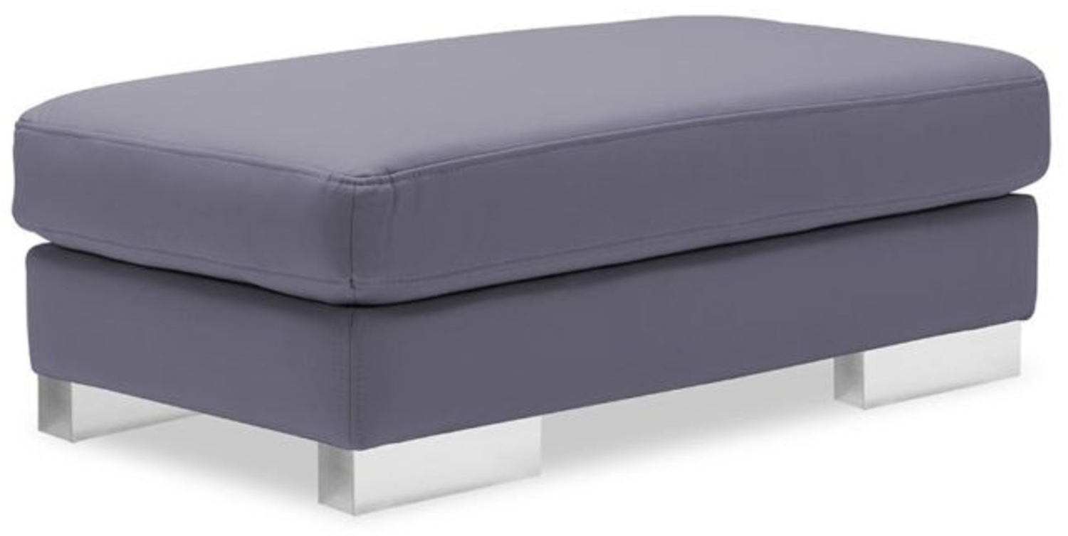 Hocker Polsterhocker ROXI Kunstleder Pflaume Bild 1