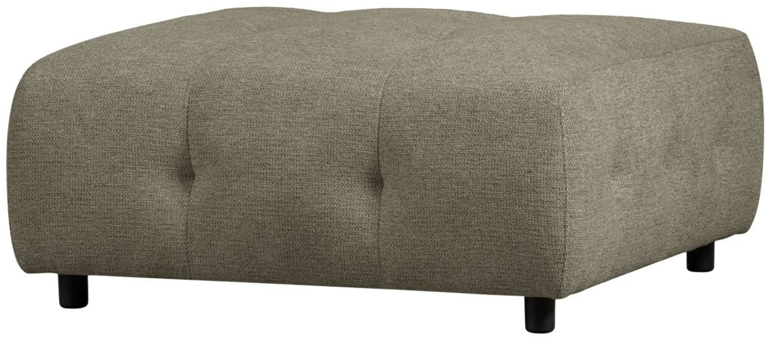 Hocker Louis aus Chenille, Grün Bild 1