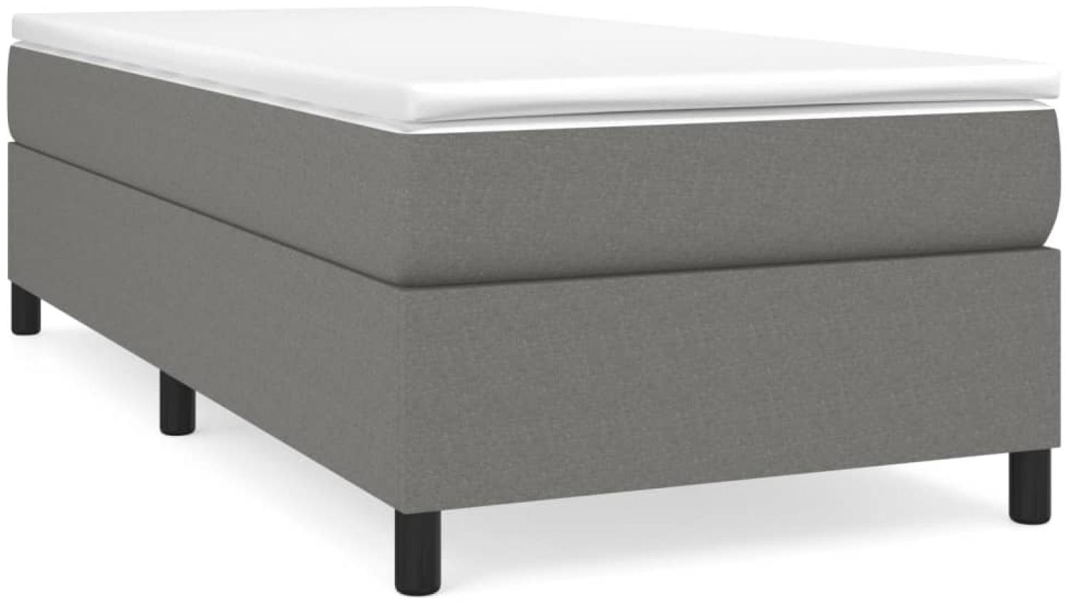 Polsterbett Stoff Dunkelgrau/Schwarz 90 x 200 x 35 cm Stoff Bild 1