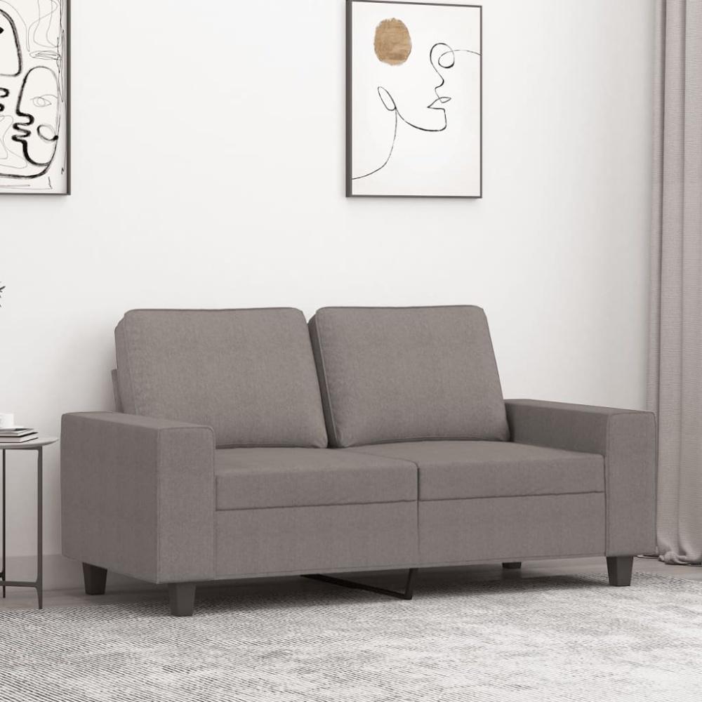 vidaXL 2-Sitzer-Sofa Taupe 120 cm Stoff 359390 Bild 1