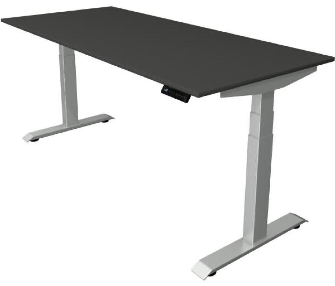 Kerkmann Schreibtisch Sitz-Stehtisch Move 4 silber 180x80x64-129cm elektr. höhenverstellbar anthrazit Bild 1