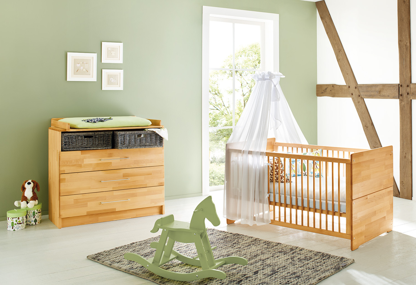 Pinolino 'Natura' 2-tlg. Babyzimmer-Set natur Bild 1