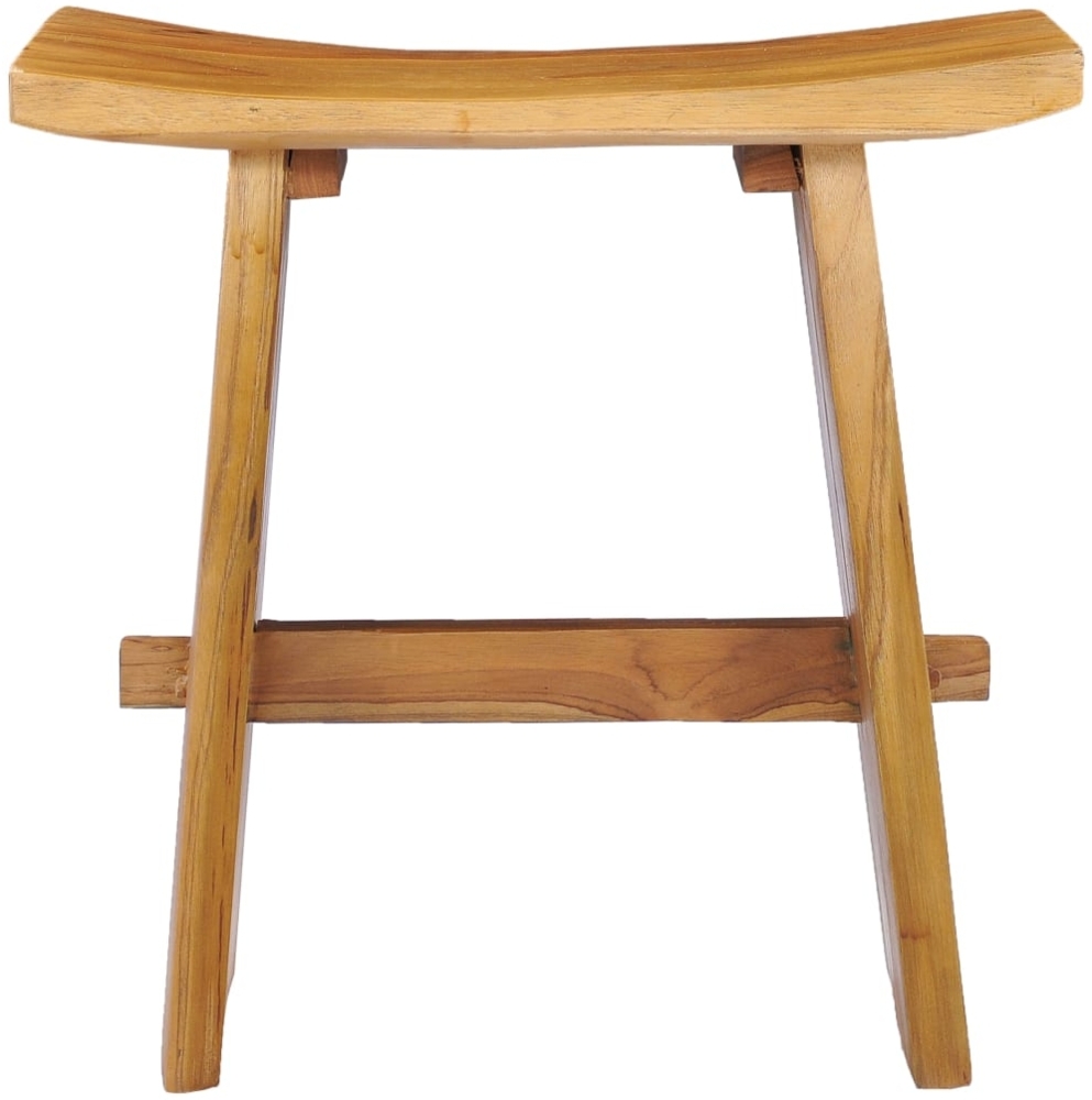 vidaXL Hocker Massivholz Teak [281655] Bild 1